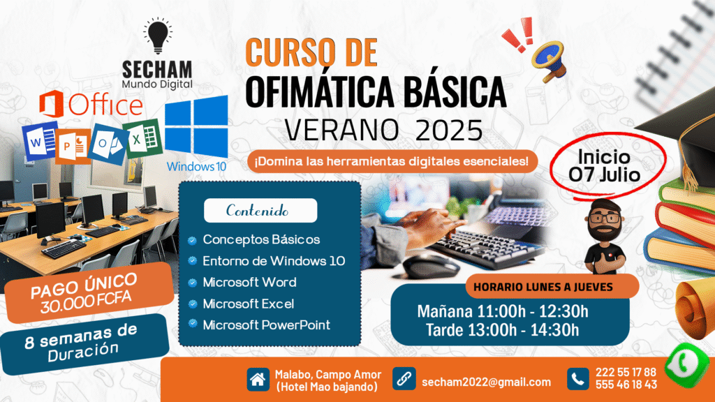🔹 Curso de Ofimática – Verano 2025🔹